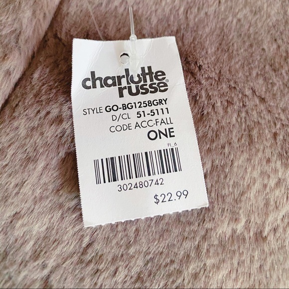 ❌SOLD❌ [NWT] CHARLOTTE RUSSE | Fuzzy Backpack - Picture 5 of 5
